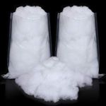 2 Bags Christmas Fake Snow Cotton Like Fluffy Snow Fiber Artificial Snow Indoor Snow Blanket Decor for Winter Mantle Village, Nativity and Christmas Ornament(White)