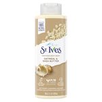 St. Ives Soothing Body Wash|Shower gel for women with Moisturizing extracts of Oatmeal & Shea Butter |100% Natural Extracts | Cruelty Free | Paraben Free |473ml