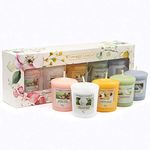 Yankee Candle Gift Set, 5 Votive Scented Candles, Garden Hideaway Collection