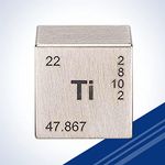 Titanium Element Cube- Engraved - 1"