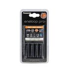 eneloop K-KJ55HCD40U BQ-CC55 Charger with UK 3-Pin Plug and 4 AA x 2500 mAh Rechargeable Batteries