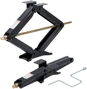 GarveeTech Camper Trailer Stabilizer Leveling Scissor Jacks Set of 2, Car Scissor Lift Jack with 4"-24" Height Adjustable, 7500 Lbs Heavy Duty RV Scissor Jack for Travel Trailer Camper