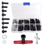 351PCS RC Screws Kit Bolts Hardware Fasteners RC Wheel Wrench Repair Tool Box Set Hobby Universal Spare Accessories for Traxxas Arrma Axial Redcat Tamiya HPI SCX10 Losi 1/8 1/10 Scale RC Car Crawler