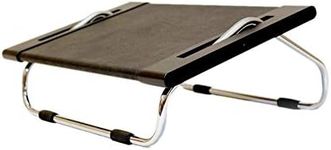 Jobri Unisex's Fully Adjustable Foot Rest-Black/Chrome, 6 Inch