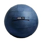 COOLDOT Gym Exercise Ball Yoga Ball for Adults Fitness Pilates Sitting Ball Chair with Cover & Handle Includes Exercise Ball and Pump Home Office Now With Antibacterial Treatment (Navy Blue, 65)