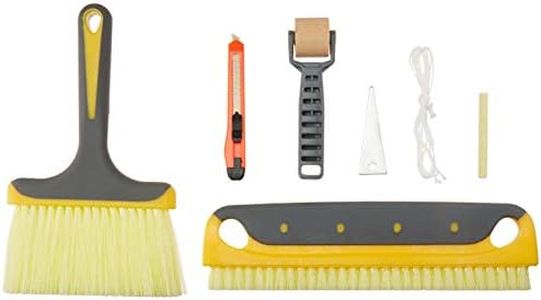 Amazon Basics - Kit per carta da parati con pennelli con impugnatura morbida, 7 pezzi