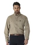 Wrangler Riggs Workwear Men's Big and Tall Logger Shirt,Khaki,Large Tall