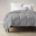 Down Blanket, Extra Lightweight Summer Comforter for King Bed | 100 GSM Ac Comforter Super Soft Fluffy ComforterKing Bed Comforter | Dohar | Duvets |Soft Microfiber Fabric (100 GSM, Light Grey)