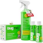 BugMD Ant Killer & Bug Spray - Roach and Cockroach Killer Indoor, Spider Spray for Home, Fly and Insect Defense, Natural, Safe with Essential Oils, Plant-Powered, Pest Control - Starter Kit