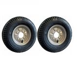 400/4.00 x 8 inch trailer wheels and tyres 4ply tyres - pair - 4" PCD - KENDA x 2