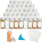 UMEIED 36pcs Glass Spice Jars with 