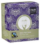 FAIR SQUARED Olive Firm Shampoo - Hair Soap 2 x 80 g - for Normal Hair - with Faitrade Olive Oil - Vegan Natural Cosmetics - Zero Waste