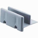 Prime-Line Products M 6192 Shower Door Bottom Guide Assembly , Gray