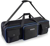 YOREPEK Tripod Carrying Case Bag with 2 Protective Padding, 30.5" Large Photo Studio Equipment Case for Light Stand, Monopods, Speaker Stands, Boom Stands, Camcorder, Mic Stands, Travel