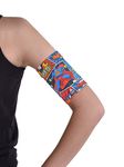 Dia-Band Kids, Armband for CGM Freestyle Libre, Medtronic, Dexcom or Omnipod - Comfortable and Reusable Diabetic Armband for Glucose Sensor. (Junior.XL (21-23cm))