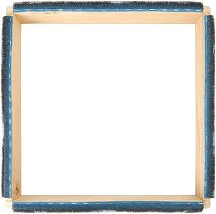 Pllieay 16*16 Inch Punch Needle Frame, Gripper Frame Square Tufting Frame with Needles Fabrics Holder for Rug Punch Needle and Embroidery Craft
