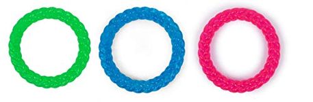 Petface (Toyz by Petface) Twist Ring, Blue/Green/Pink