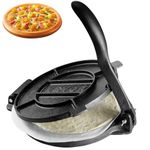 VEVOR Tortilla Press, 10 Inch Tortilla and Roti Maker, Cast Iron Heavy Duty Tortilladora Press, Pre-Seasoned Pataconera Maker with 100 Pcs Parchment Paper, Dough Maker for Flour Tortilla, Tawa, Silver