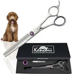 Kenchii Scorpion 46 Tooth Thinning Scissors for Dogs and Pets - Premium Steel Scissors for Dog Grooming - Dog Shears Pet Grooming Accessories - Pet Hair Trimming Scissor