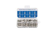 Protectron Electro Fast Blow Glass cartridge Fuses 5x20mm- 80pc Assorted (0.5A 1A 1.5A 2A 3.15A 4A 5A 6.3A)