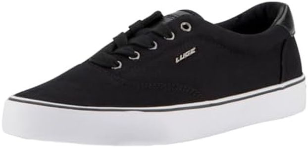 Lugz Men's Flip Shoe, Black/White, 9.5 D US