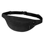 Ryaco Bum Bag Doggy Bag Waist Pack for Men Women Unisex Water Resistant Fanny Pack 3 Pockets Workout Pouch with Adjustable Strap for Fitness/Dog Walking/Execise/Hiking/Climbing/Outdoor Sports