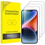 JETech Full Coverage Screen Protector for iPhone 14 6.1-Inch, 9H Tempered Glass Film Case-Friendly, HD Clear, 3-Pack