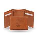 NBA Miami Heat Embossed Genuine Leather Trifold Wallet