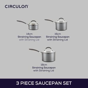 Circulon Nonstick Saucepan Set – Graphite