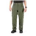 5.11 Tactical Men's Taclite Pro Lightweight Performance Pants, Cargo Pockets, Action Waistband, TDU Green, 34W x 32L, Style 74273