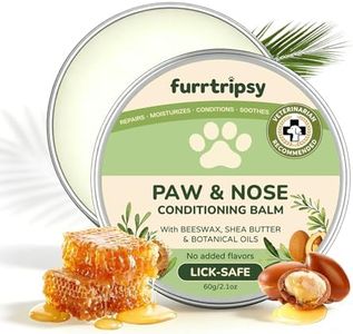 Furrtripsy Dog Paw Balm & Nose Butter with Sea Buckthorn | Winter Ice Melt & Hot Pavement Paws Protector | Gentle Moisturizer & Soother for Dry Cracked Pads & Snout Unscented (60g / 2.1oz)