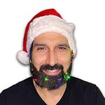Zabolight Beard Lights, 18pcs LED Colorful Christmas Clip On Facial Hair Lights for Men in The Holiday Spirit, Great Gift