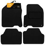 FSW - Tailored Mats - Fits HYUNDAI Kona 2017 Onwards, Electric Vehicle Only - Black Carpet - Anti Slip Mat - Non Slip Car Floor Mat, Fitted With Clips & Granulated Backing - 4 Pc Floor Mat Only