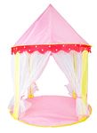 BabyGo Princess Playhouse Castle Pop-up Tent House for Kids, (Net Pink)