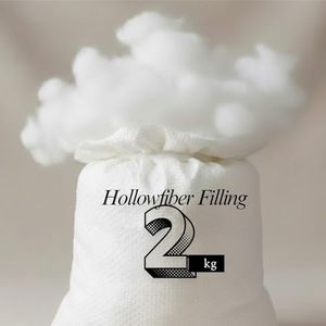 ARLINENS 2KG Hollow Fibre Toy Stuffing or Filling for Cushions, Pillows, toys, teddy Bear, Pet Beds 100% Polyester High Grade Soft Hollow Fiber