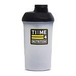 Time 4 Nutrition Premium Whey Protein Shaker, High-Calorie Mass Gainer Pre-Workout Drinks – Wide Body For Easy Cleaning & Large Mouthpiece For Easy Drinking – Gym Protein Shaker Bottle 600ML