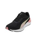 Puma Womens Electrify Nitro 3 WNS Black-Peach Smoothie-Speed Green Running Shoe - 4 UK (37845603)