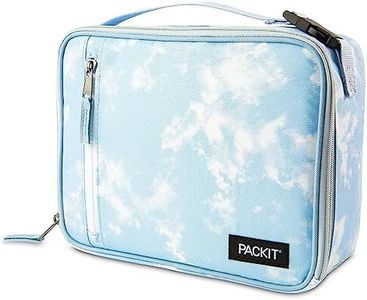 PackIt Freezable Classic Lunch Box - Innovative Lunch Box w/a Built-in Freezable Gel Liner for Cooling Power, Chills Meal & a 340ml Drink, Perfect for Packing Meals & Snacks - Blue Sky