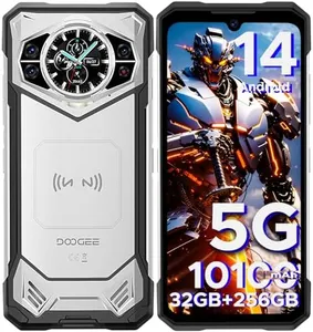 DOOGEE S200 5G Rugged Phone with 6.72” FHD+1.32" Dual Screen,10100mAh/33W Rugged Phone Unlocked,32 GB+256 GB/2TB Rugged 5g Smartphone Unlocked,100 MP Camera/Fingerprint ID/Face Unlock/NFC