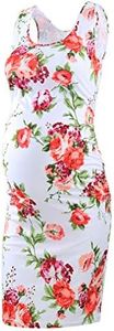 BBHoping Women's Maternity Sleeveless Dresses Maternity Tank Dress Mama Baby Shower Pregnancy Dress