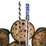 SOMADA 1/2-Inch x 10-Inch Auger Drill Bit for Wood, Quick Change Hex Shank 3/8-Inch One Piece, Ship Auger Long Drill Bit for Soft and Hard Wood, Plastic, Drywall and Composite Materials