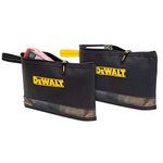 DEWALT DG5102 Multi-Purpose Zip Bags, 2 Pack, Black