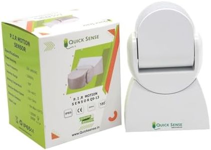 Quick Sense Motion Detector PIR Range 12m IP65 Protection Wall or Ceiling Motion sensor White