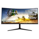 Acer AOPEN 34HC5CU S3bmiiphx 34" UWQHD 3440x1440 Curved 100Hz Monitor with AMD FreeSync Premium