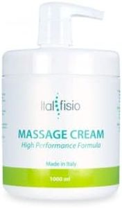 ITALFISIO Crema Corpo per Massaggio - Idratante Crema Professionale per Fisioterapia, Uso Sportivo ed Estetico - Lenisce e Ammorbidisce la Pelle, Ideale per Pelli Delicate - con Tappo Dosatore 1000ml