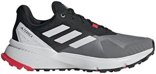 adidas Mens Terrex Soulstride Trail Running,Grey/Dash Grey/Pure Ruby,7.5