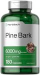 Pine Bark Extract | 6000 mg | 180 Capsules | Standardized to Contain 95% Proanthocyanidins | Non-GMO, Gluten Free Supplement | High Potency Extract Formula | by Horbaach