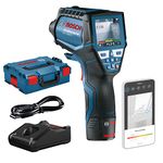Bosch Professional 12V System Infrared Thermometer GIS 1000 C (1 battery 12V + charger, w/app function, Temperature Range: -40°C to 1000°C, in L-Boxx)