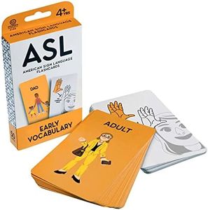 ASL Flash Cards - American Sign Language Flashcards for Beginners, Kids, Babies, Toddlers - Learn How to Sign - Early Learning Study Materials - Classroom and Homeschool Supplies (Early Vocabulary)