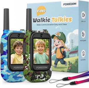 FOREDOM Rechargeable Video Walkie Talkies for Kids Indoor & Outdoor Toys